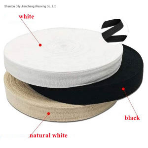 High Quality Colorful Woven 8mm-50mm Herringbone Cotton Tapes for Garment