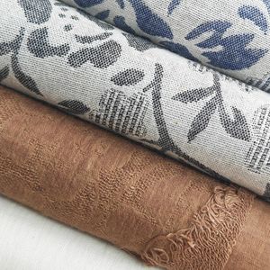 Belgian Cotton Stonewashed Natural Pure Fabric Curtain or Custom Curtains Linen Double Pinch Pleat