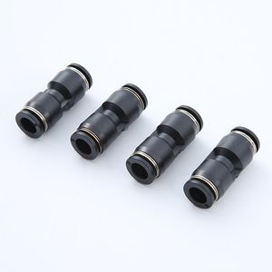 Air PU Puc 6mm 8mm Union Plastic Push in Pneumatic Fitting Connector
