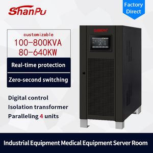 Industrial Low-Frequency UPS Three-Phase Online Pure Sine Wave 400kVA Uninterruptible Power Supply for Hospitals/Power Backup Power Supply