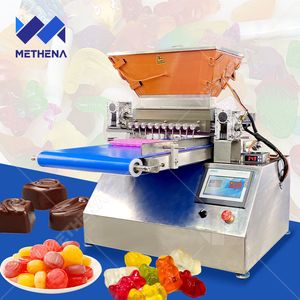 Small Scale Manual Honey Soft Bonbon Jelly Fudge Gummy Candy Making Machine