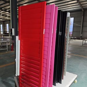 High Quality Tier on Tier PVC Plantation Shutters for Interior Bedroom