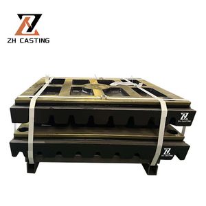 High Manganese Steel Durable Jaw Plate Mn13cr2 Mn18cr2 Mn22cr2 Jaw Crusher Parts
