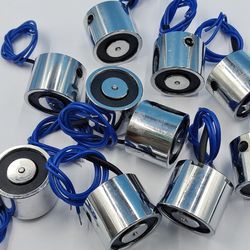 DC 12V 24V 220V Electro Permanent Electric Micro Mini Round Solenoid Electromagnet