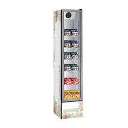 Commercial Glass Door Vertical Freezer Slim Showcase for Sale