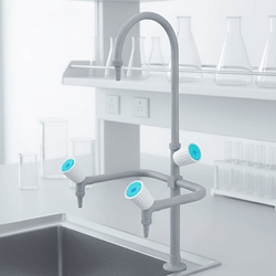Durable Gray Brass Laboratory Faucet for Educational Institutions (WJH0731-2)