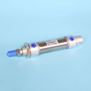 Round Air Piston Double Action Diameter 25mm Mini Pneumatic Stainless Steel Cylinder
