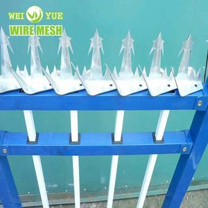 Low Carbon Steel Anti Climb Sharp Wall Spike / Razor Spikes on Top of Wall in Factory Price
