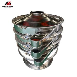 High Efficient Round Food Shaker Separator Powder Sifting Screen Machine
