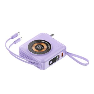 Intelligent Chip Lift Rope Design Mini Portable Charger Power Bank for Traveling