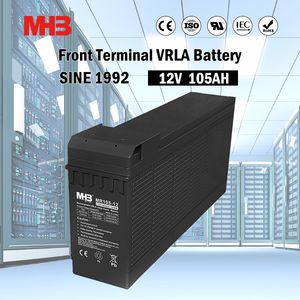 Mhb Battery China Factory 12V 105ah Front Terminal Battery for Industrial Power Storage