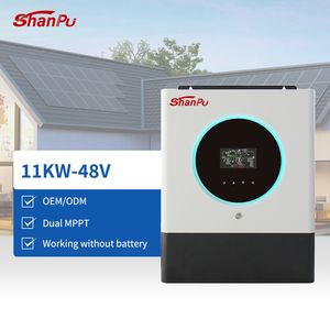 Household Photovoltaic Inverter 11kw 230V AC Hybrid off-Grid Solar Inverter 150A for Home Use Wall-Mounted Built-in WiFi Modul