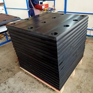 Durable Blue UHMW-PE Fender Pads for Marine Applications