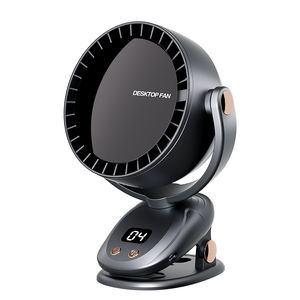 Hot Sale Outdoor Standing up Fan USB Rechargeable Digital Display Mini Portable Fan