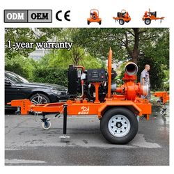 High Pressure Mobile Diesel Engine Mixed Flow Urban Flood Control Water Pump