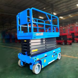 Full Automatic Self-Propelled Lift Hydraulic Electric Lifting Platform Scissor Type Automatic Walking Manned Elevator