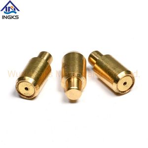 Hot Sale Brass Unthreaded Micro Single Ball Spring Loaded Pin Plunger with Hole at End