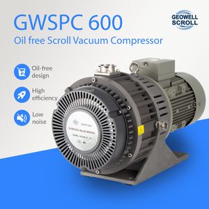 GEOWELL GWSPC600 37.4m³/h (60Hz) low pressure refrigerant recovery unit  scroll air vacuum compressor