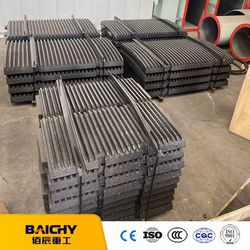 Quarry Crusher High Manganese Spare Parts Custom Mn13cr2 Jaw Plate Toothed Plates for Jaw Crusher