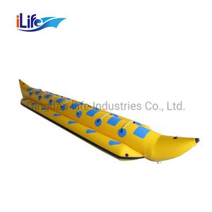 Ilife High Quality Water Recreation Beanies Inflatable Banana Raft for Sale for 7 Person