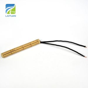 Laiyuan 35*250mm Electric Cordierite Ceramic Heating Element 120V 500W Ceramic Bobbin Heater Tube for Industrial Use