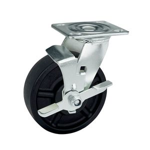 Wbd Environmental Superior Phenolic Wheels Heavy Duty Heat Resistant Caster Wheels with Side Brake