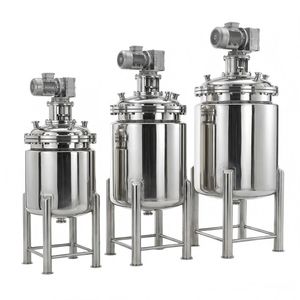 CE PED Certified Stainless Steel High Pressure Insulated Jacketed Agitator Mixing Tank