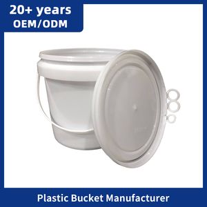 Factory Wholesale Large Plastic Water Bucket with Handle and Lid for Sale