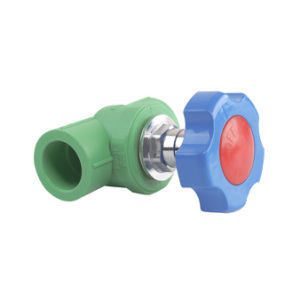 Pn20-110mm Green PPR Pipe Fitting Steel Ball Valve Pr Pipe and Fitting
