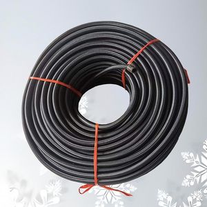 High Wear Resistance Fiber-Braided NBR Black Flexible Oil Fuel Rubber Hose