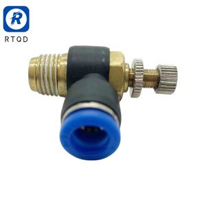 SL Series Pneumatic Air Speed Controller Fitting G Thread Cylinder Throttle Valve