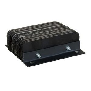 Rubber Dock Bumper Heavy Duty Loading Dock Bumper 10"X 10"X 4" Molded Rubber Impact Protection for Warehouse Loading Bay