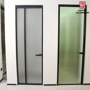 Modern Patio Garden Interior Partition Aluminum Frame Sliding Two/Three Folding Door Profile