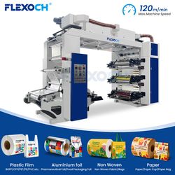 6 Color Shopping Bag Flexo Flexographic Printing Machine for Small Business Price
