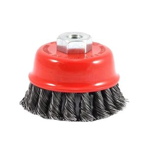 Twisted Knot Stainless Steel Wire Cup Brush