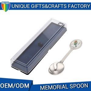 Cheap Wholesale Custom Logo Design Souvenir Spoons with Plastic Box