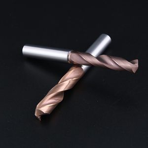 China Manufacturer 2 Flute CNC Tungsten Carbide Coolant 3D Tialn Coating Twist Drill Bit for Matel Stainless Steel