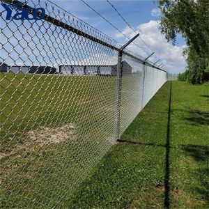 Diamond Hole 1.2m 1.5m 1.8m 2m Galvanized Coated Chain Link Fence