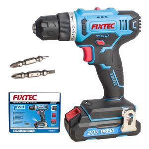 Fixtec 20V Multifunctional Power Tools Portable Mini Lithium Battery Chargeable Electric Brushless Cordless Drill