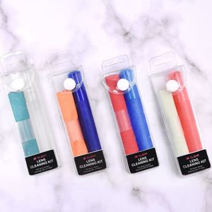 Cheap Plastic Pen Shape Bottled Glasses Cleaning Liquid Spray Solution Kit with Microfiber Cleaning Cloth