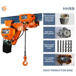 3ton Silent Operation Low Headroom Electric Chain Hoist with Trolley 380V