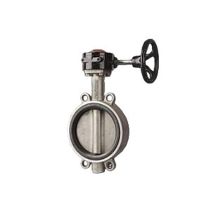 High Quality Industrial 6-Inch Stainless Steel Sanitary Pneumatic Wafer-Type Butterfly Valve