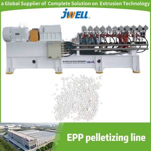 Jwell Plastic Twin Screw EPP Granulation Machine for Pellet EPP Automatic Pellet Making Machine Plastic Extruder Granule Machine Pelletizing Production Line