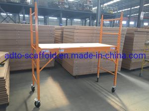 6FT Building Construction Walk Thru Panel Metal Frame Mobile Portable Folding Scaffolding for Sale
