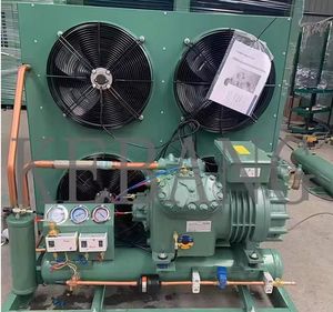 Condenser Refrigerator Factory Direct Sale Semi Hermetic Reciprocating Compressor Air Cooled Condensing Unit with Two Fins