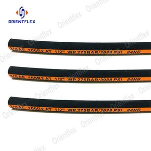 Two Layers Color Cloth Cover Wire Braid High Temperature Hydraulic Hose 2sn