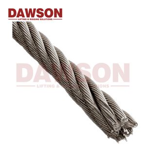 China Manufacture 1X7 Galvanized Steel Wire Rope Hot DIP Galvanized Wire Rope