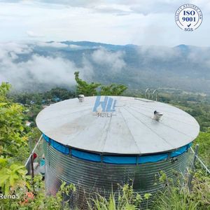 High Quality Corrugated Steel Water Storage Tank for Rainwater Collection Agriculture Aquaculture Round Custom Steel Tanks