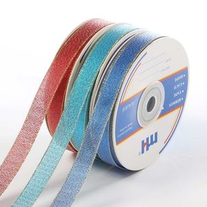 1/2" 36yds Roll Glitter Organza Ribbon for Paper Crafting and Decoration