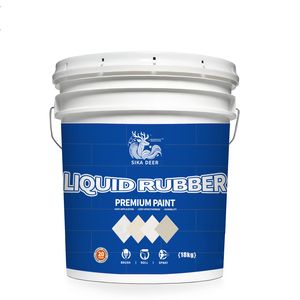 Strong Red Liquid Roof and Floor Coating Fast Drying Rubber Waterproofing Material